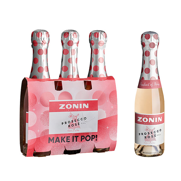 Zonin Prosecco Rose DOC Tri-Pack (187ml)